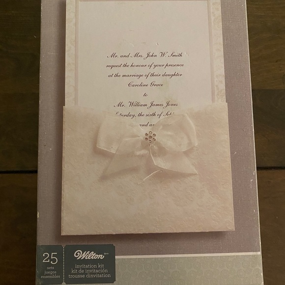 Wilton DIY Wedding Invitation Kit 25 sets NWT - Picture 3 of 6